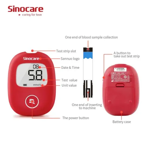 Глюкомер Sinocare Safe AQ Smart | etmedical.bg