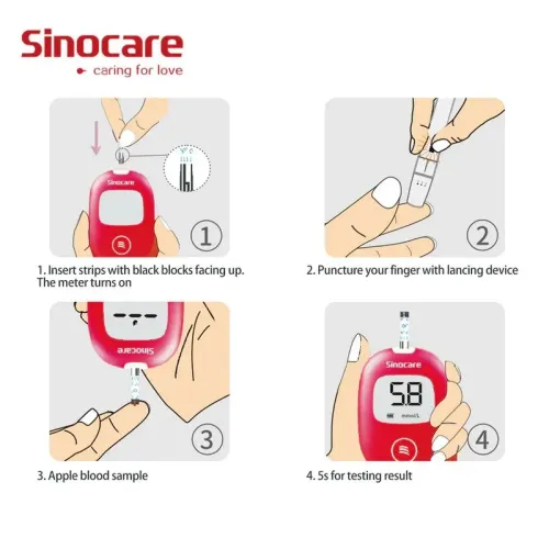 Комплект за тестване на кръвна захар Sinocare Safe AQ Smart | etmedical.bg