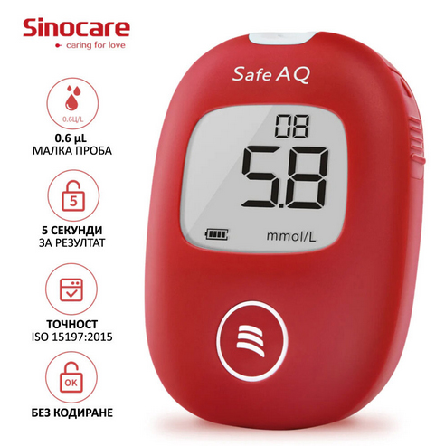 Глюкомер Sinocare Safe AQ Smart